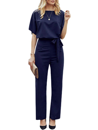 Manon™ - Schicker und Bequemer Jumpsuit Mit Geknotetem Gürtel