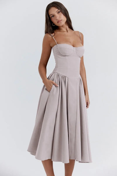 Celine - Ärmelloses Midikleid