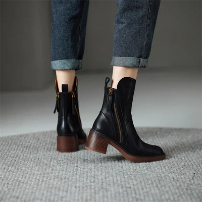 Lynn™ - Elegante Lederstiefel