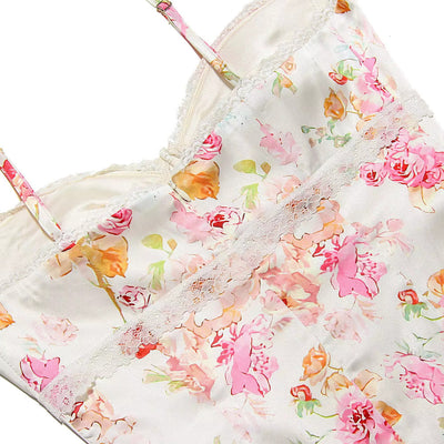 Lucy™ - Maxikleid aus Satin mit Blumenmusters