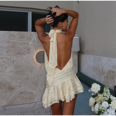 Josephine™ – Halter Spitzen-Minikleid