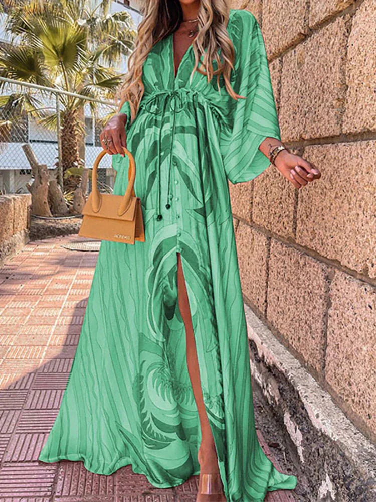 Fenja™ - Stilvolles, farbenfrohes Kleid