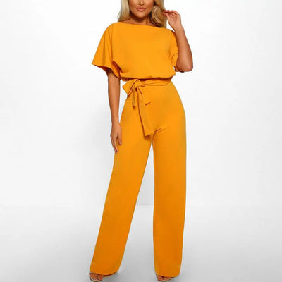 Manon™ - Schicker und Bequemer Jumpsuit Mit Geknotetem Gürtel