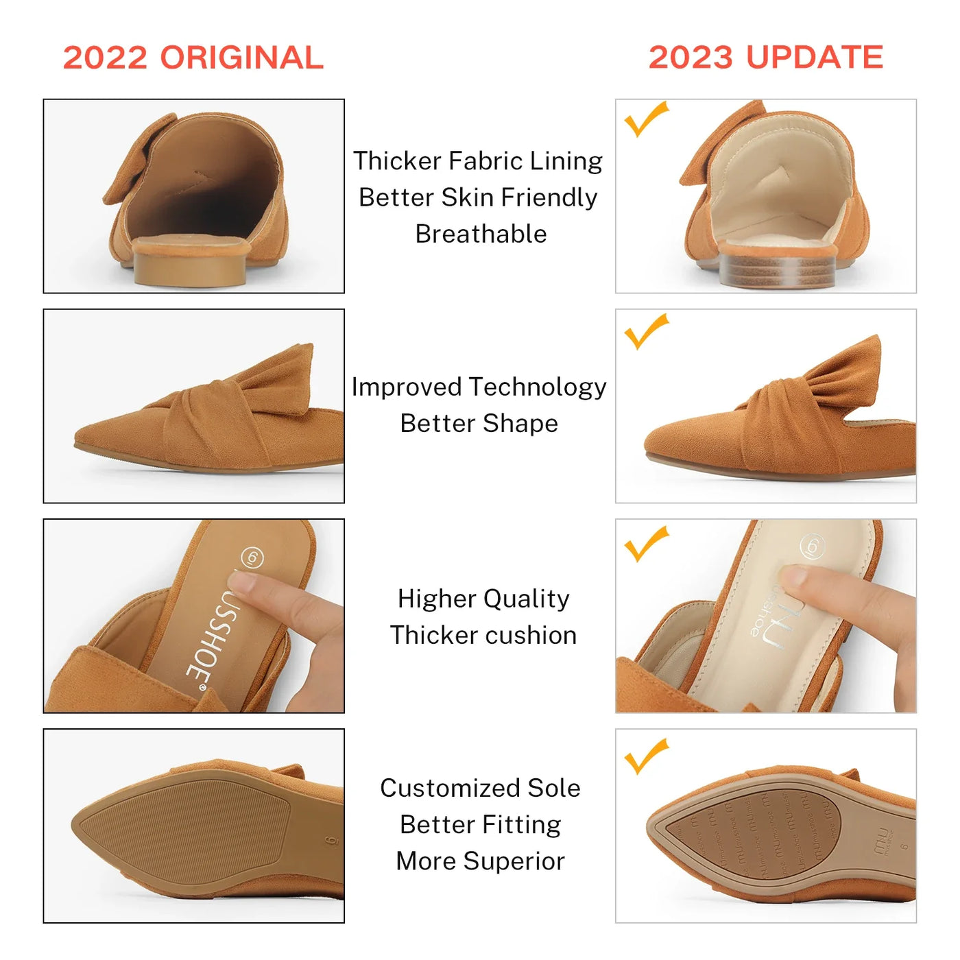 Selina™ - Pointed-Toe Mules | Lässige & bequeme halbe Pantoffeln für Frauen