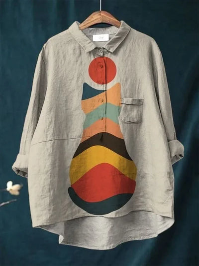 Thalia™ - Katzen-Kunst-Shirt