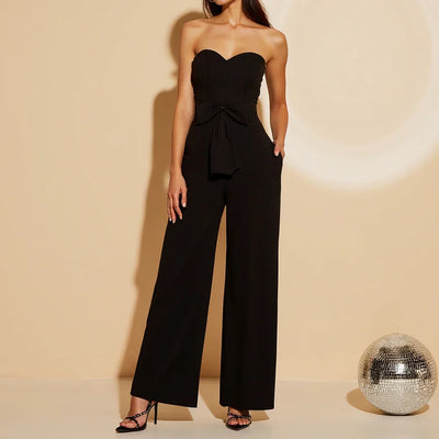 Monique™ - Trägerloser Jumpsuit mit edler Schleife