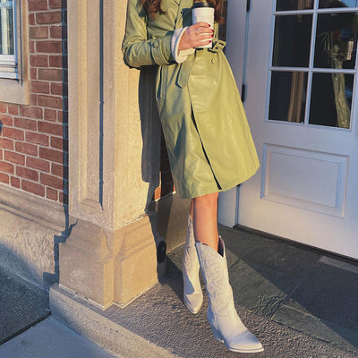 Sage™ - Elegante Cowboystiefel in Metallic-Optik