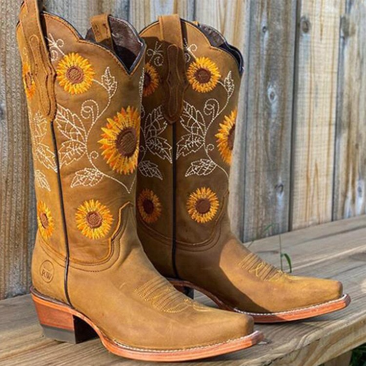 Lina™ - Stylische Cowboystiefel