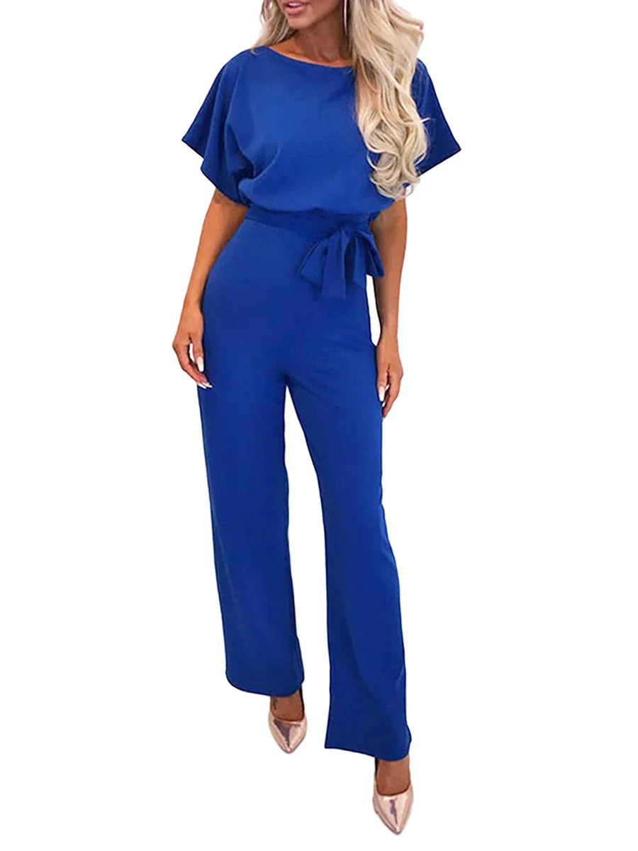 Manon™ - Schicker und Bequemer Jumpsuit Mit Geknotetem Gürtel