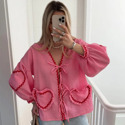 MILA - Herz-Bluse