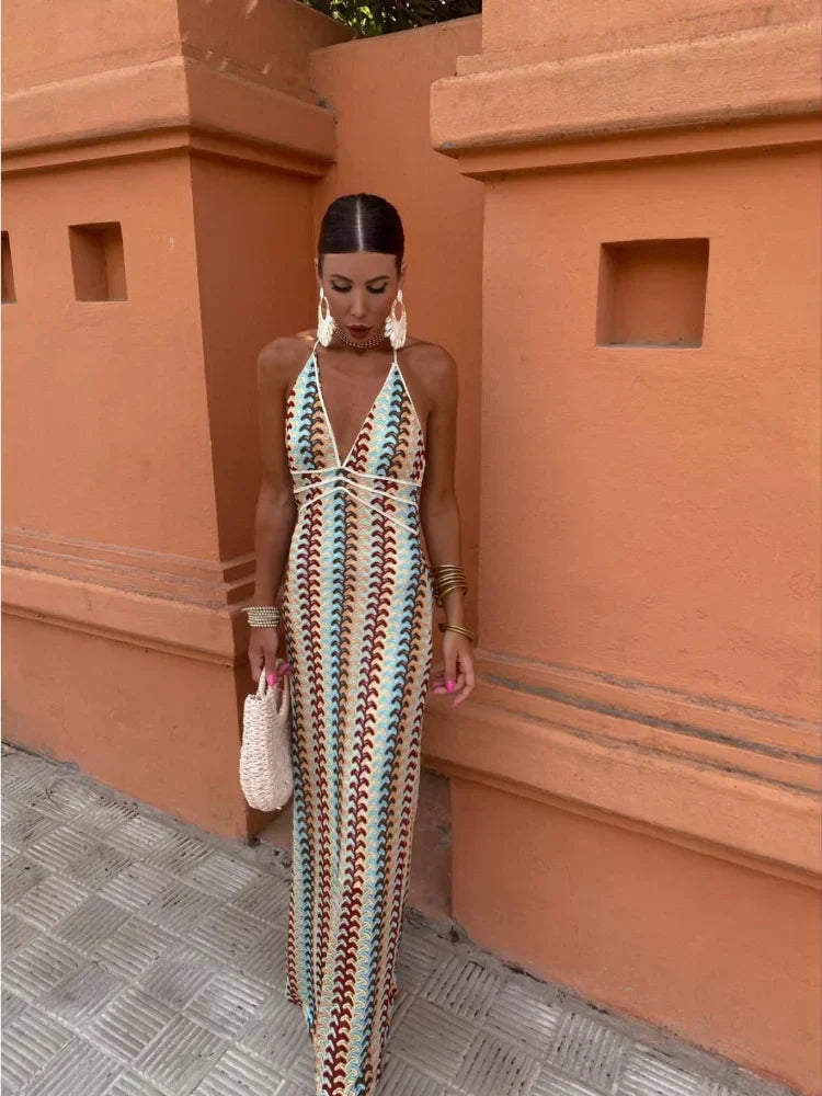 Dilara™ - Rückenfreies Maxikleid