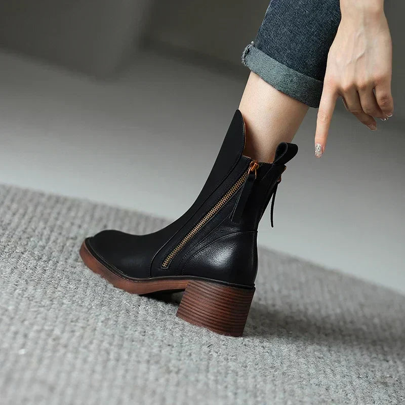 Lynn™ - Elegante Lederstiefel