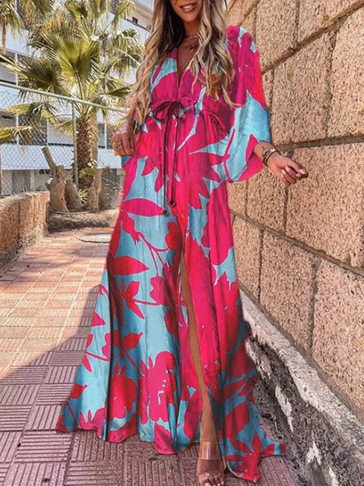 Fenja™ - Stilvolles, farbenfrohes Kleid