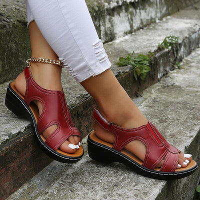 Jolie - Orthopädische Ledersandalen