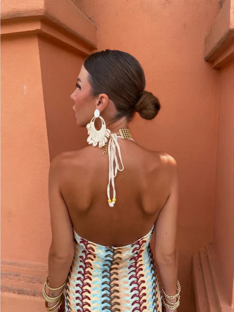 Dilara™ - Rückenfreies Maxikleid