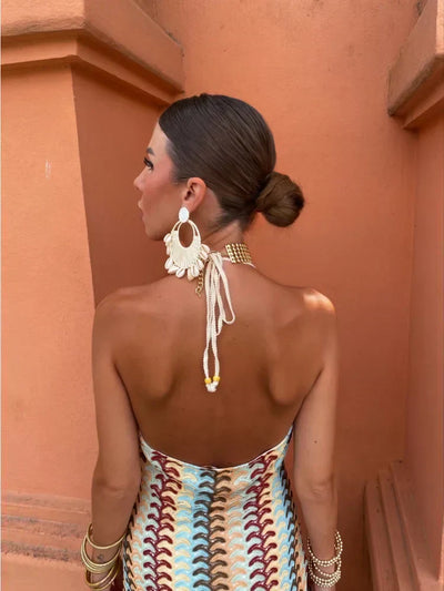 Dilara™ - Rückenfreies Maxikleid