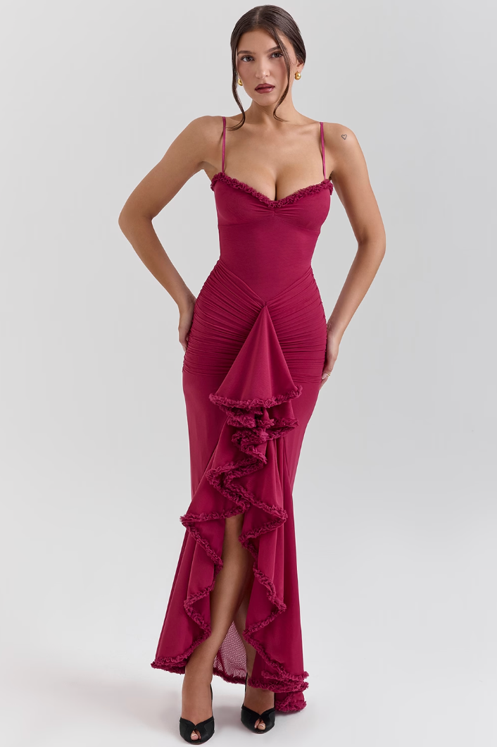 Lara™ – Charmantes Rüschenkleid