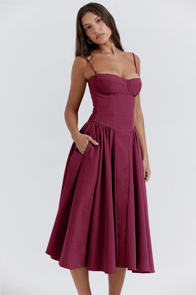 Celine - Ärmelloses Midikleid