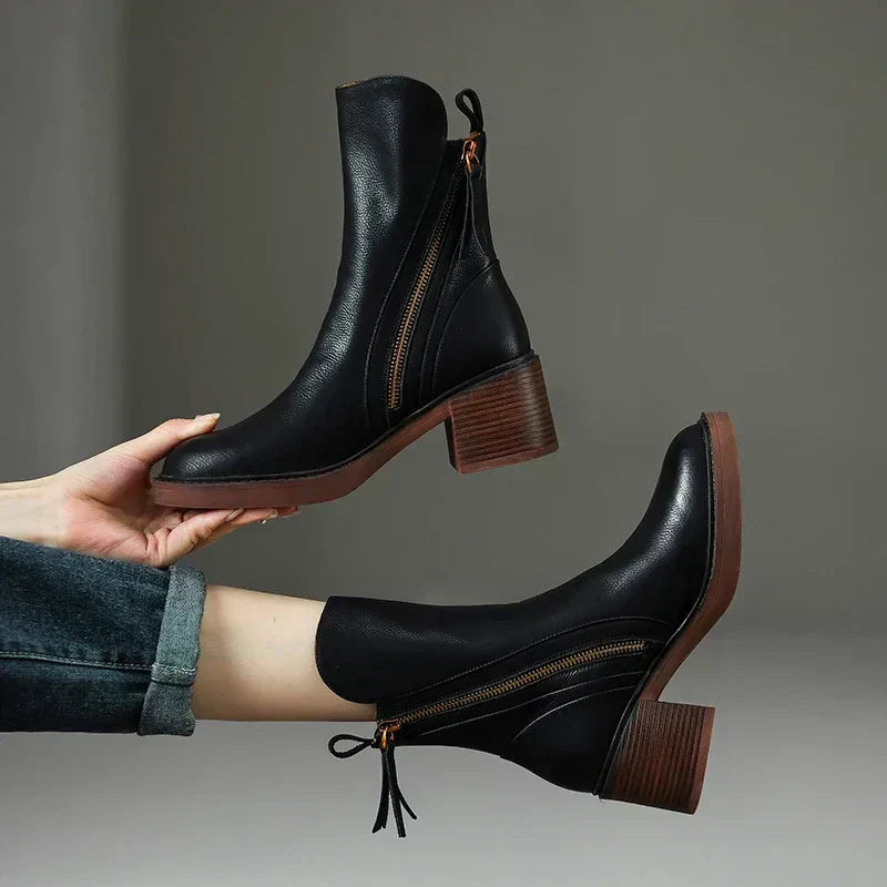 Lynn™ - Elegante Lederstiefel