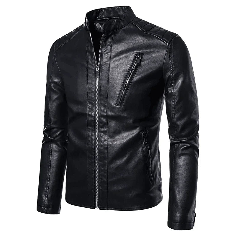 Hayward™ - Schwarz Lederjacke