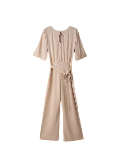 Manon™ - Schicker und Bequemer Jumpsuit Mit Geknotetem Gürtel