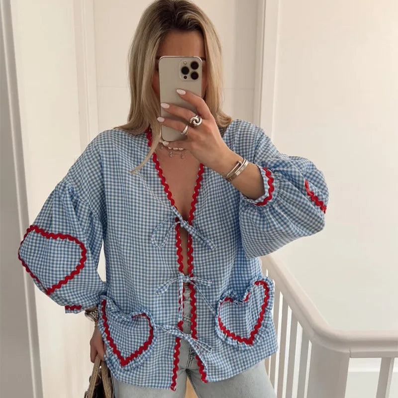 MILA - Herz-Bluse