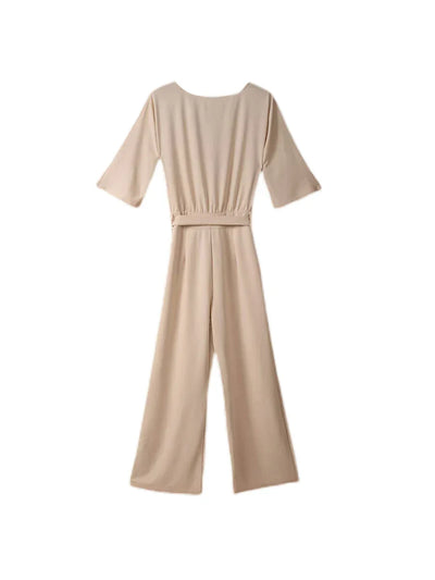 Manon™ - Schicker und Bequemer Jumpsuit Mit Geknotetem Gürtel