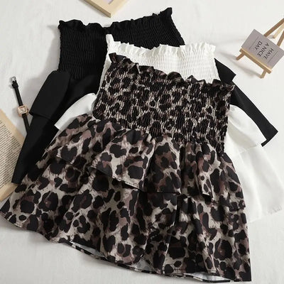 Tamina™ - Sommerrock Leopard/Schwarz/Weiß