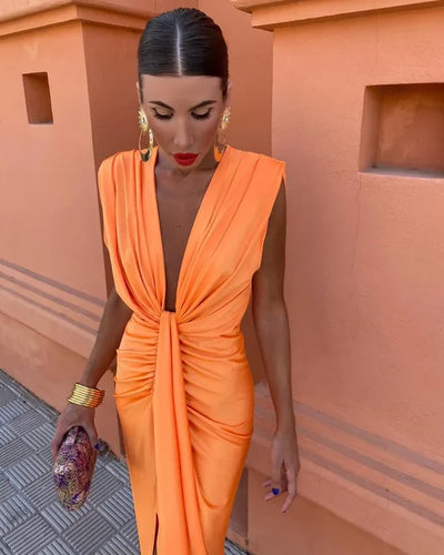 Lina™ - Elegantes Plisseekleid