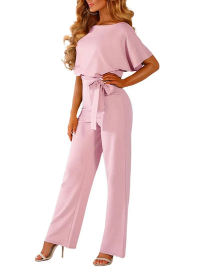 Manon™ - Schicker und Bequemer Jumpsuit Mit Geknotetem Gürtel