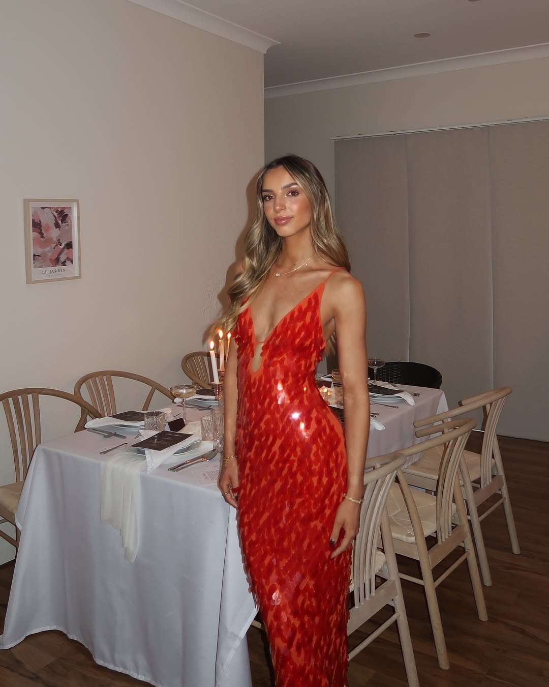 Kalea™ - Pailletten Maxi Langes Kleid