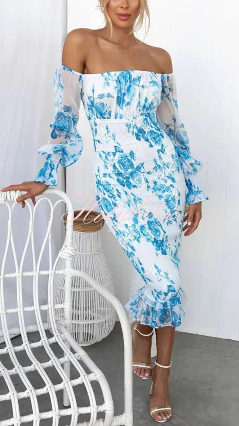 Samira™ - Atemberaubendes schulterfreies Midikleid