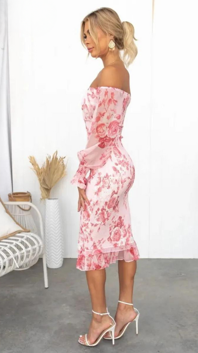 Samira™ - Atemberaubendes schulterfreies Midikleid