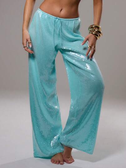 Vivien™ - Glimmer Pailletten-Hose