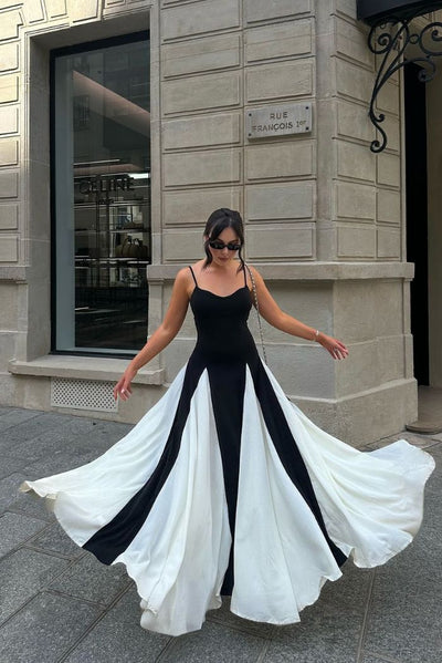 Amina™ - Getäfeltes Maxikleid
