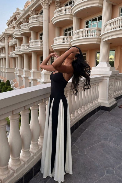 Amina™ - Getäfeltes Maxikleid