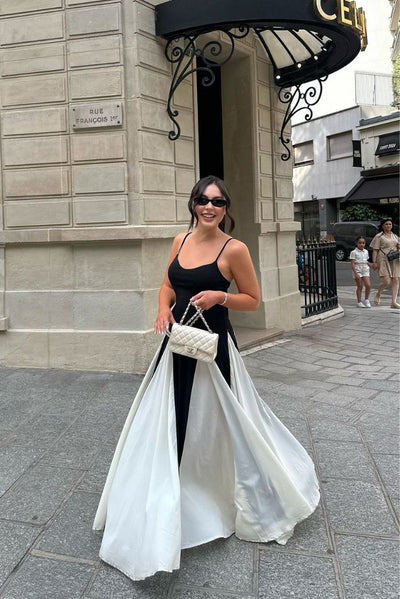 Amina™ - Getäfeltes Maxikleid
