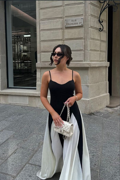 Amina™ - Getäfeltes Maxikleid