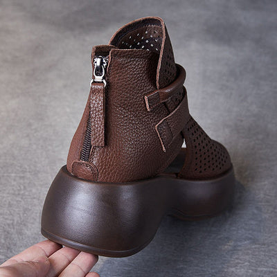 Federica - Zeitlose orthopädische Sandalen aus Leder