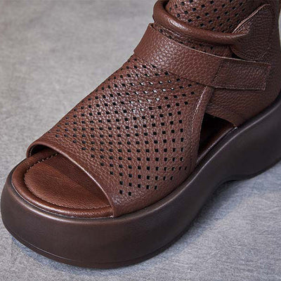 Federica - Zeitlose orthopädische Sandalen aus Leder
