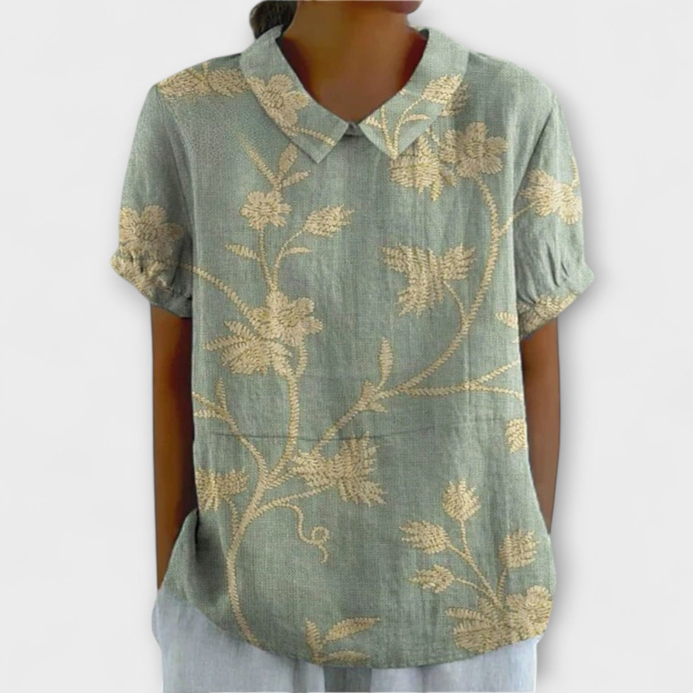 Sabine - Retro Blumen Shirt