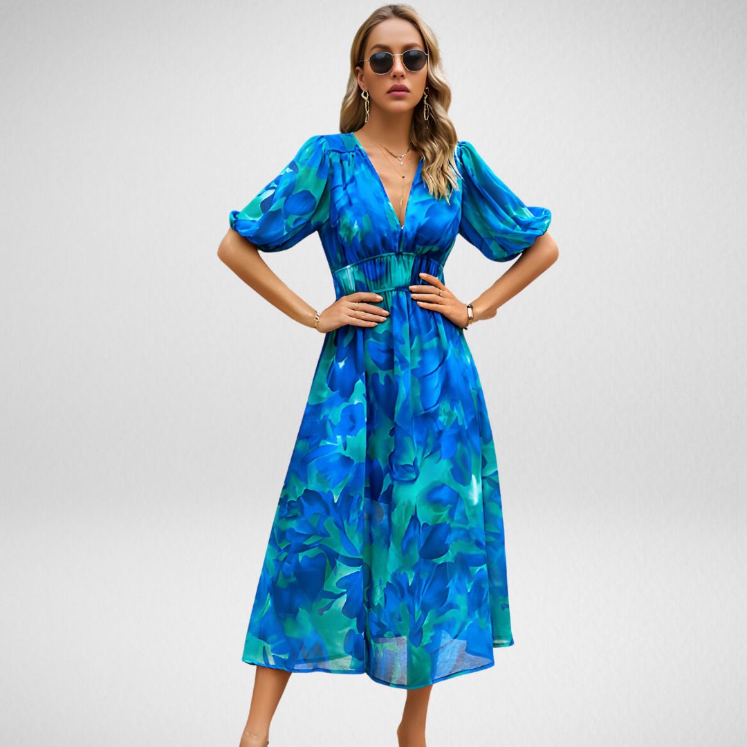 Stella – Elegantes Kleid mit V-Ausschnitt