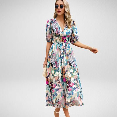 Stella – Elegantes Kleid mit V-Ausschnitt