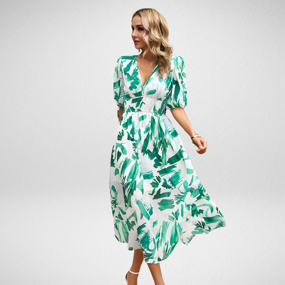 Stella – Elegantes Kleid mit V-Ausschnitt