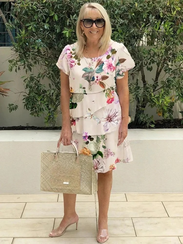 Émilie™ –  Elegantes Maxikleid mit Blumenmuster