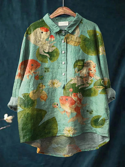 Rosie™ - Fisch-Kunst-Shirt