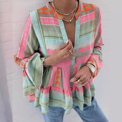 Tess™ - Bedrucktes Boho-Top