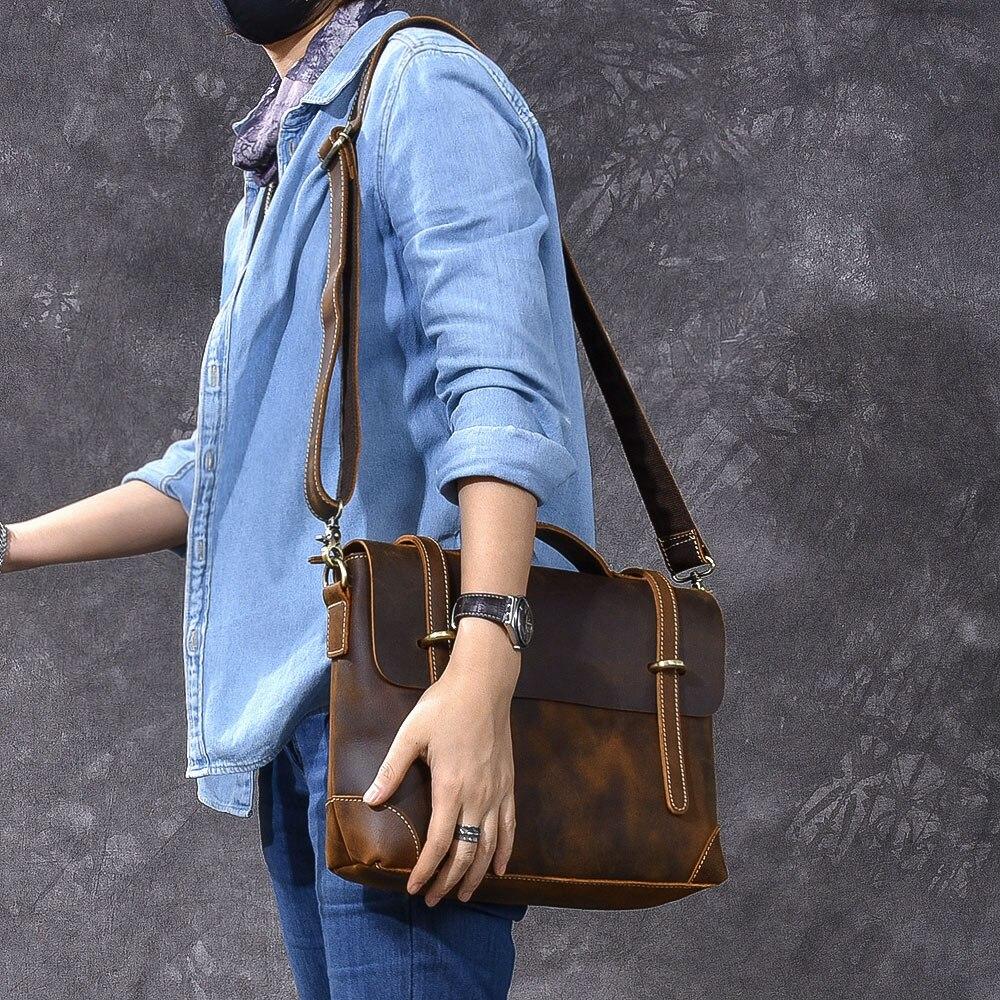 Braune Lederhandtasche | YPRES