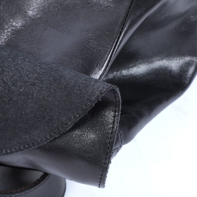 Bodo™ - Kleiner schwarzer Lederrucksack