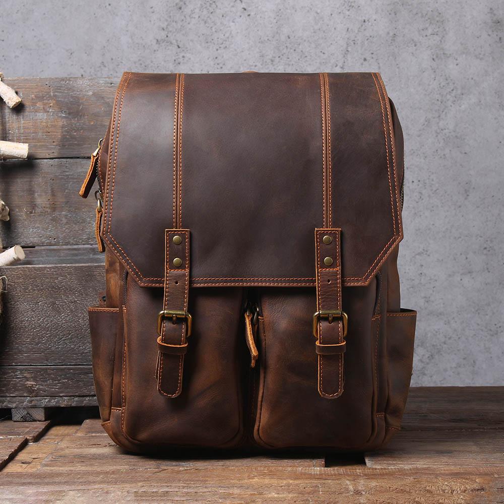 Biefeld™ - Brauner Lederrucksack